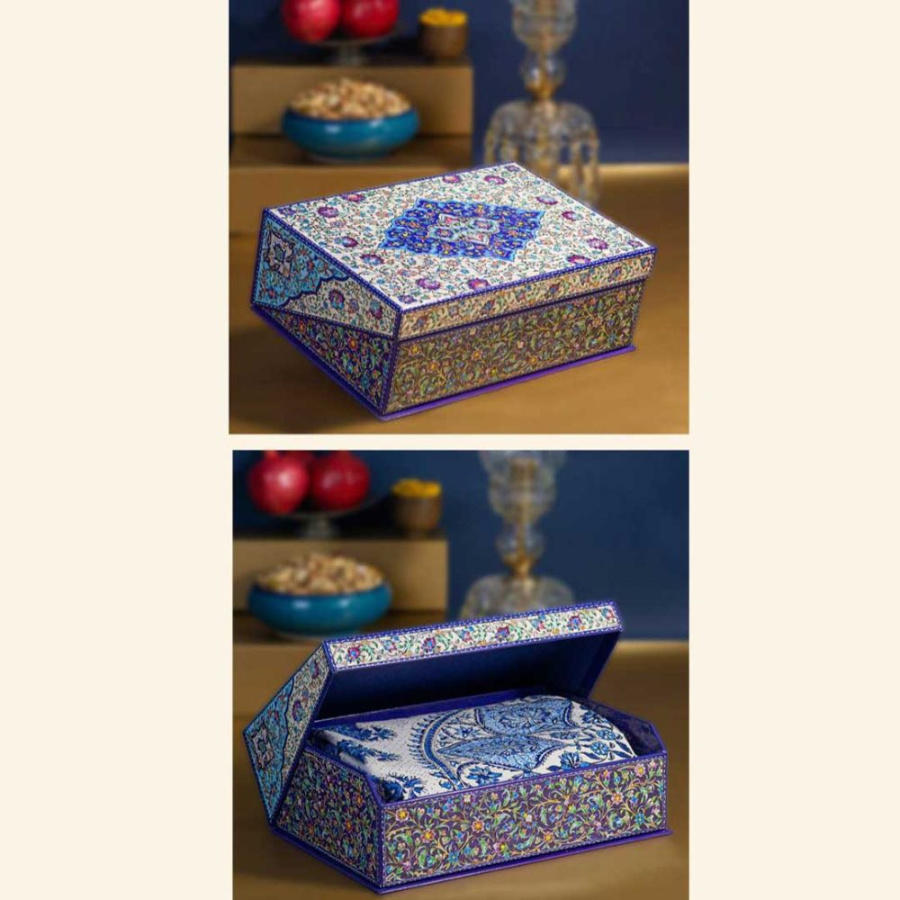 پارچه قلمکار 1*1 طرح تذهیب | هنر نصف جهان