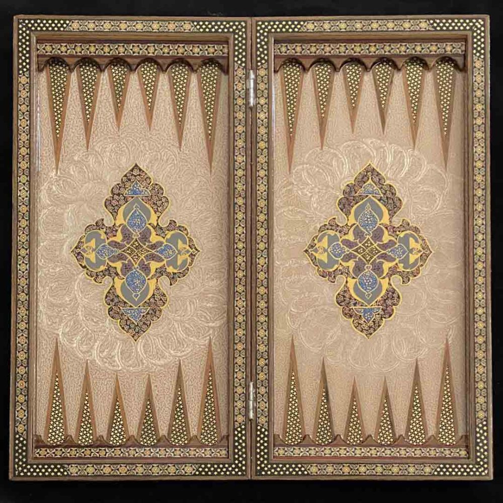 تخته نرد تذهیب بسیار اعلا