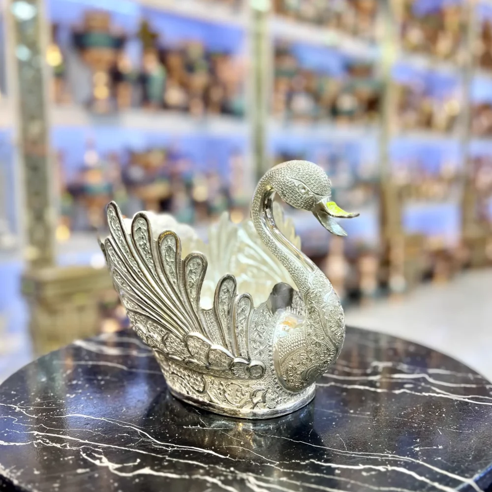 قو متوسط قلمزنی - قو متوسط قلمزنی ریزه روکش نقره