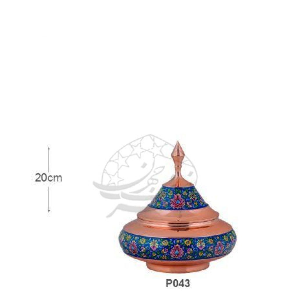 بشقاب مسی پرنده دار - بشقاب پرنده بزرگ مس و پرداز