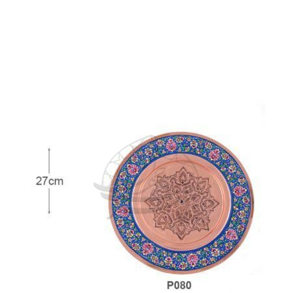 بشقاب ساده مسی - بشقاب ساده مس و پرداز