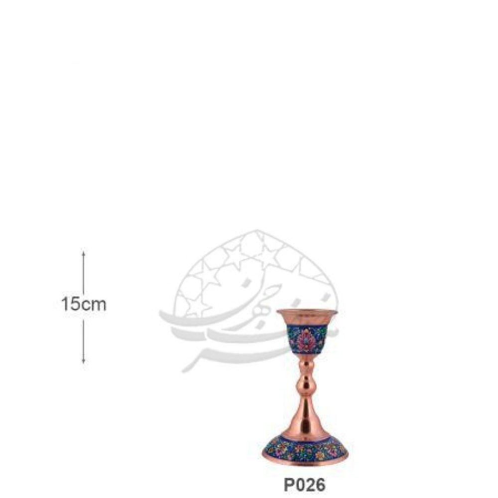 شمعدان - شمعدان متوسط مس و پرداز